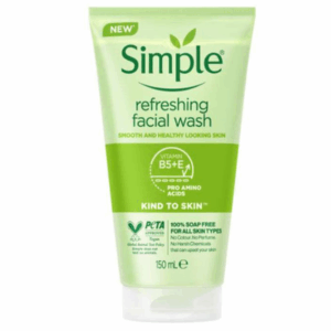 Simple moisturising face wash