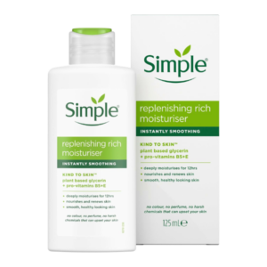 Simple replenishing rich moisturizer